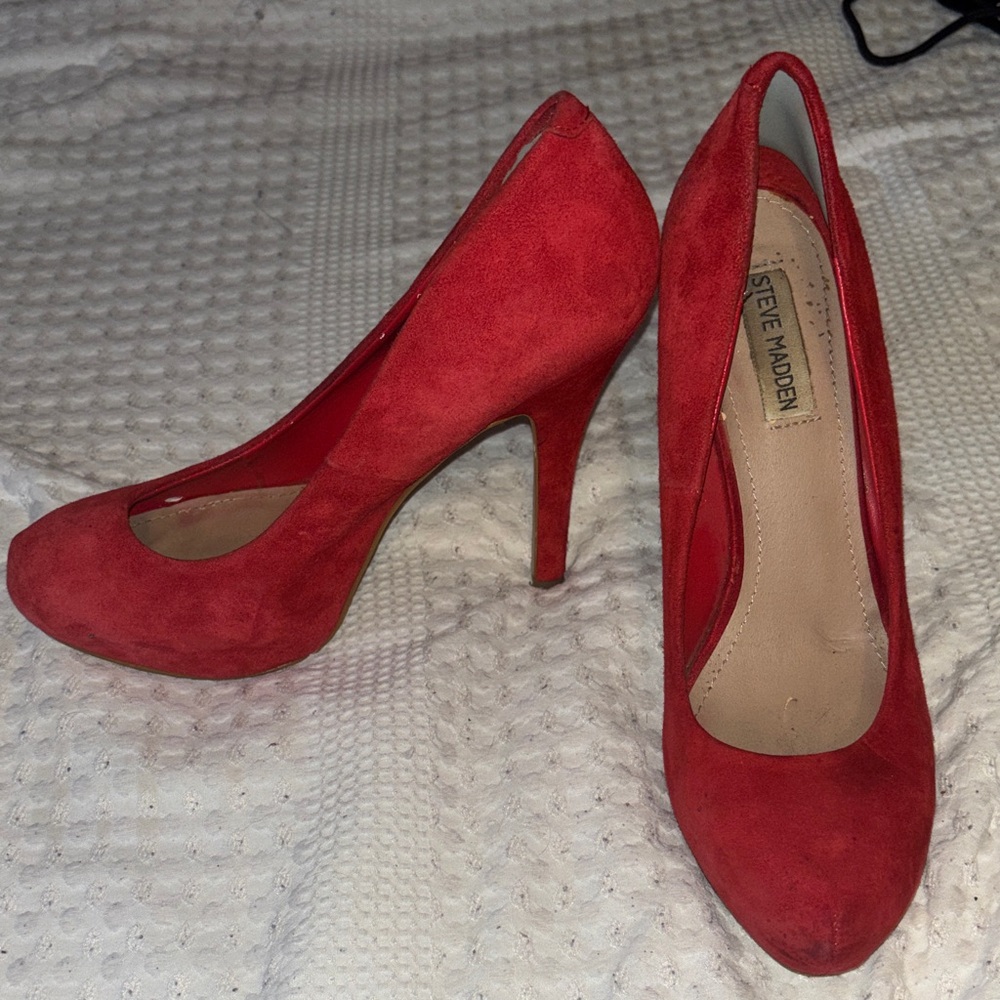 Steve Madden Bold Red Heels
